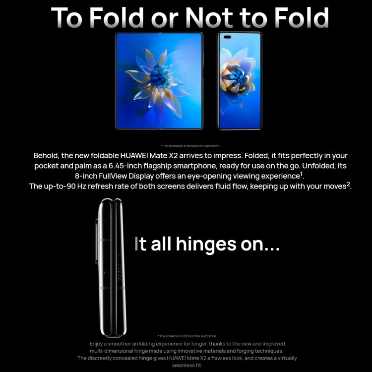 Quad Cameras, Face ID & Side Fingerprint Identification, 4500mAh Battery, 8.0 inch Inner Screen + 6.45 inch Outer Screen, HarmonyOS 2.0 Kirin 9000 5G Octa Core up to 3.13GHz, Network: 5G, OTG, NFC, Not Support Google Play, Leather 12GB+512GB Quad Cameras, Face ID & Side Fingerprint Identification, 4500mAh Battery, 8.0 inch Inner Screen + 6.45 inch Outer Screen, HarmonyOS 2.0 Kirin 9000 5G Octa Core up to 3.13GHz, Network: 5G, OTG, NFC, Not Support Google Play, Leather 12GB+512GB